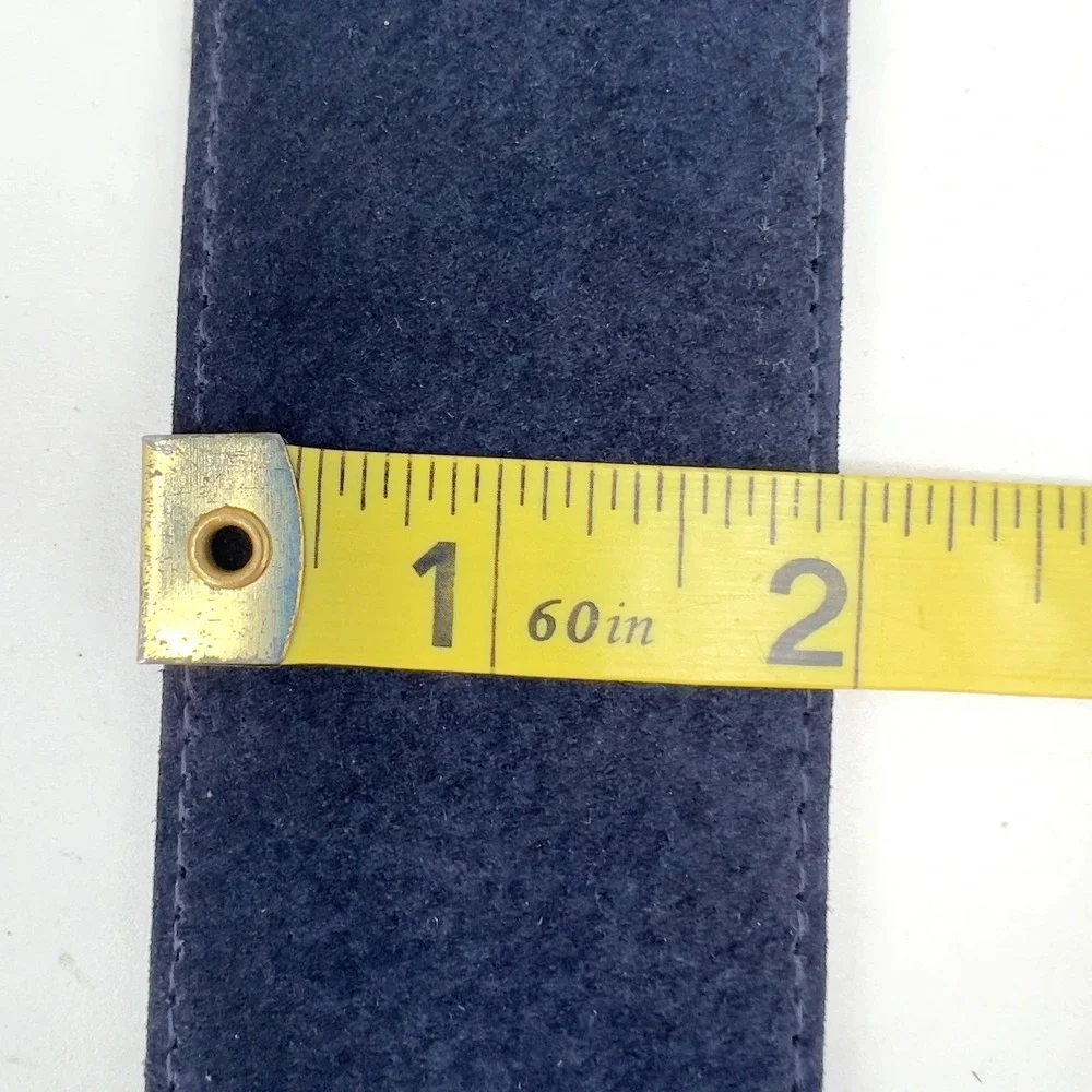 Wide Belt Womens S Navy Blue Suede 6 Astor Vintage 80s Retro Waist Cincher